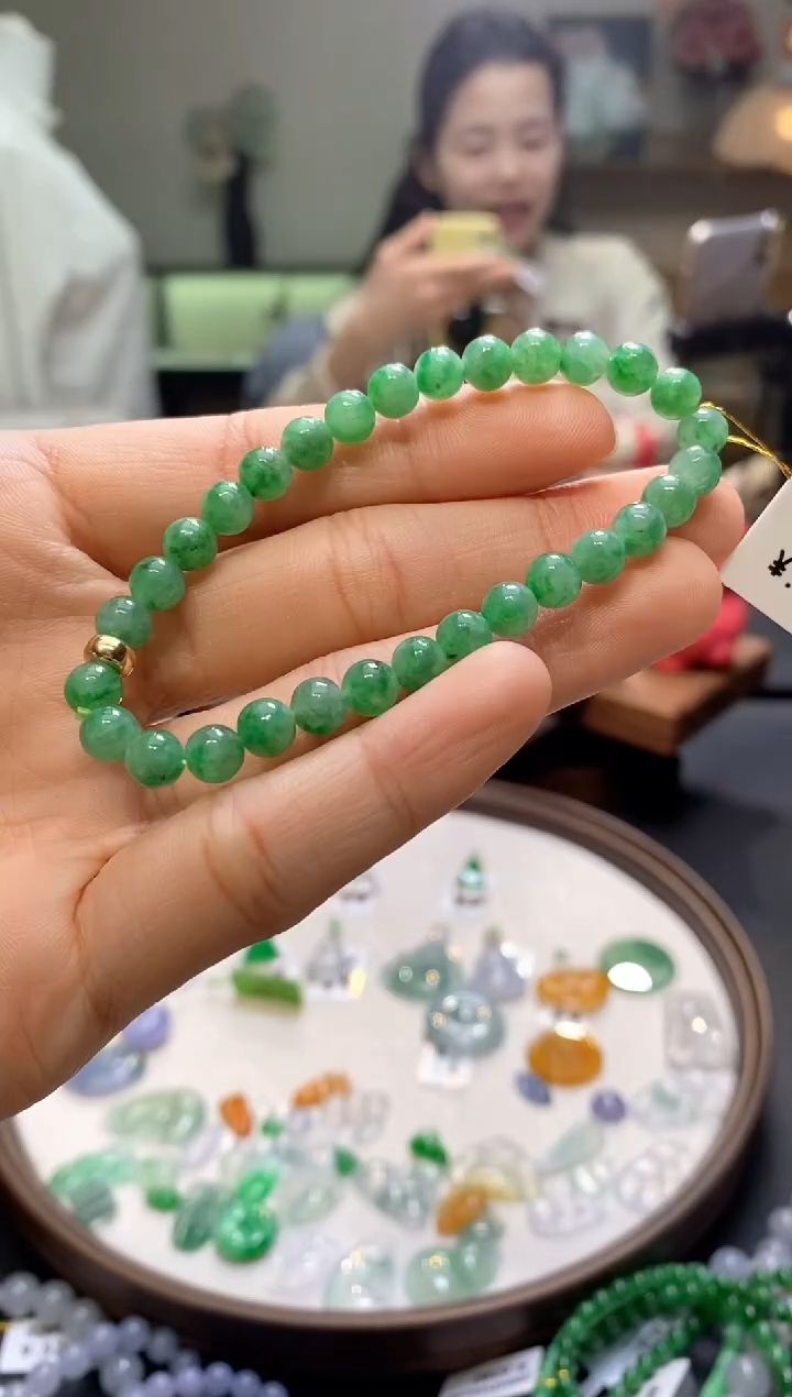 未镶嵌手链翡翠手串