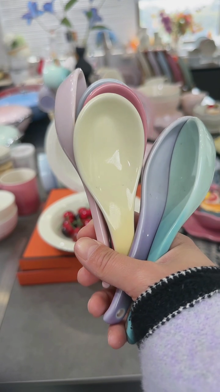 【闪购商品】瓷六色勺子