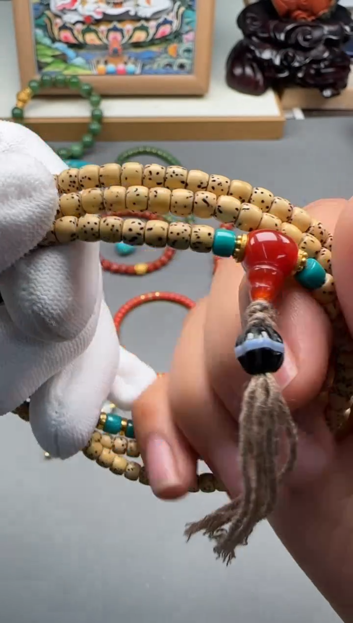 【闪购商品】菩提手串18K金镶嵌手串手串