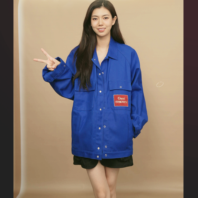 95新 GUCCI/古驰 牛仔外套44码蓝色/250831GRX8XA04