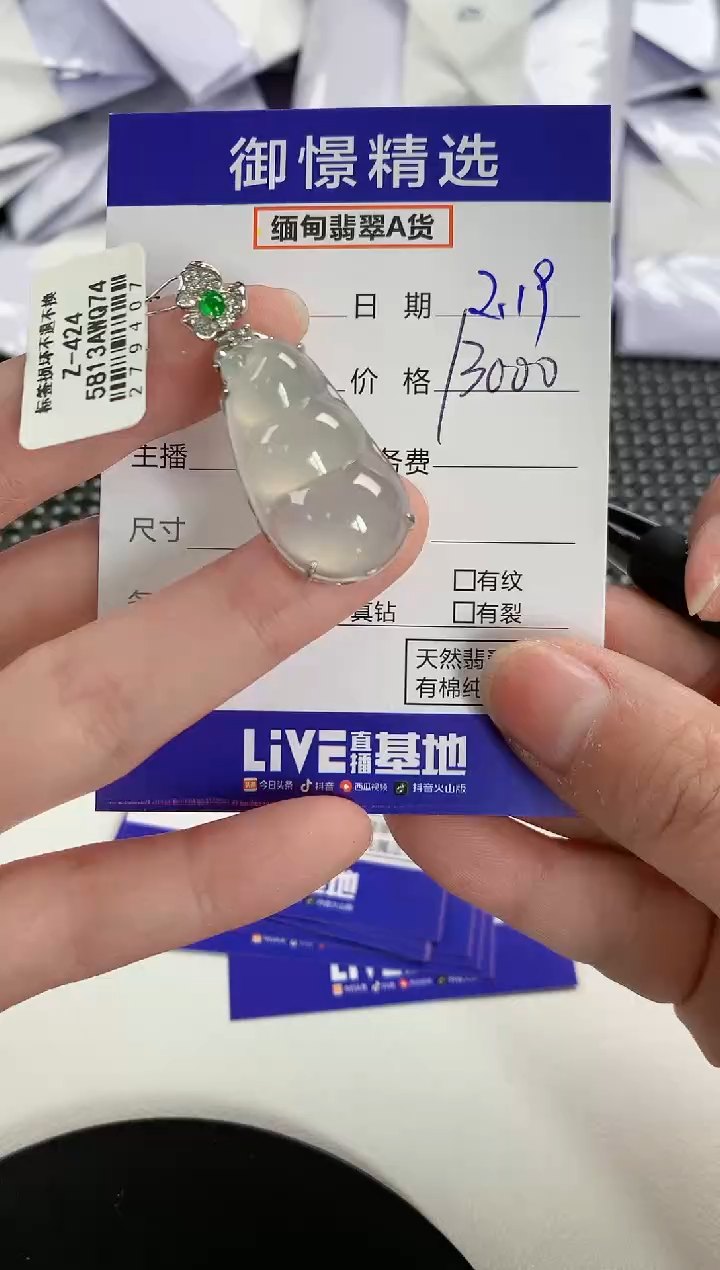 【闪购商品】翡翠颈饰18K金镶嵌78           