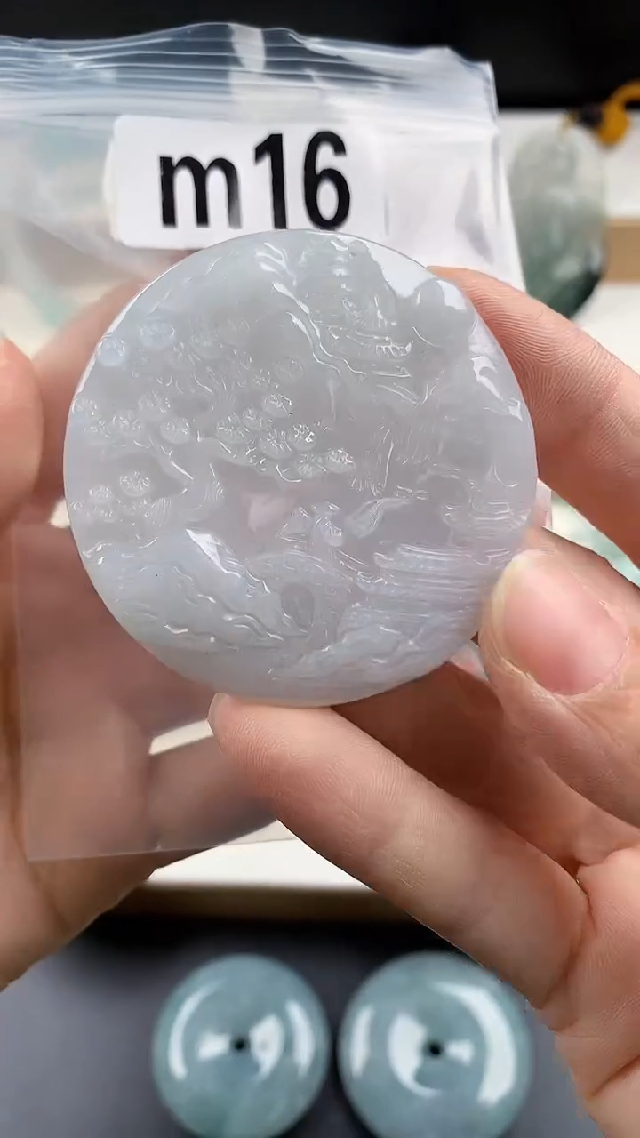 颈饰未镶嵌翡翠天然翡翠吊坠挂件