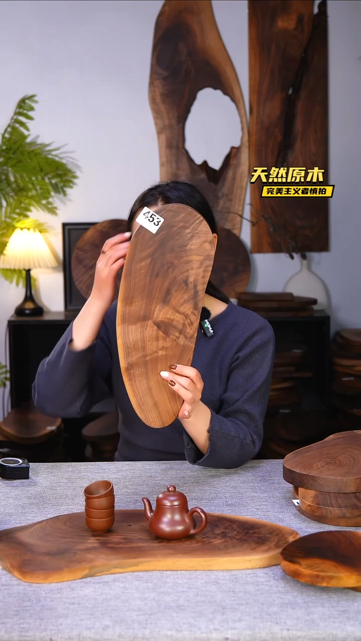 木北美黑胡桃原木.干裂疤结不属于商品质量问题完美主义者慎拍