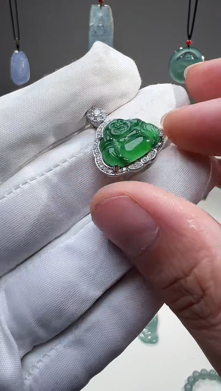 吊坠(不含链)未镶嵌翡翠独*佛公