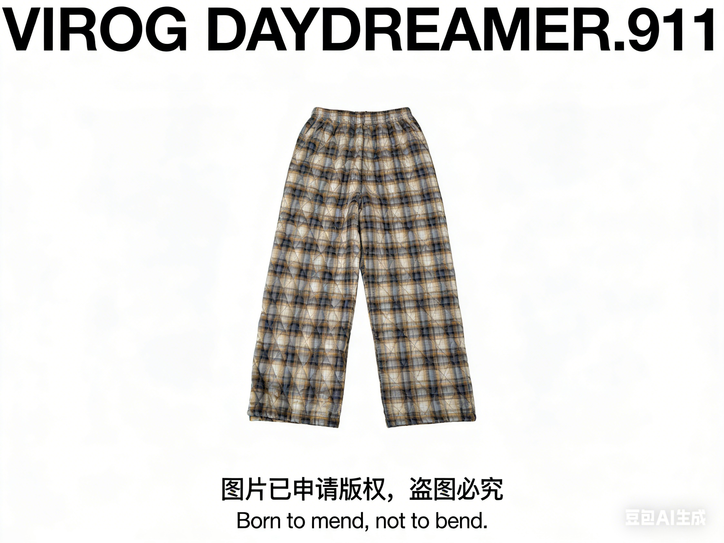 [Daydreamer.911]小众设计款休闲格子抽绳裤1022