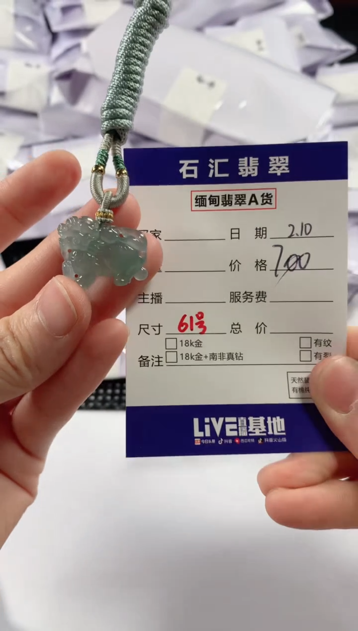 【闪购商品】翡翠颈饰未镶嵌11111111