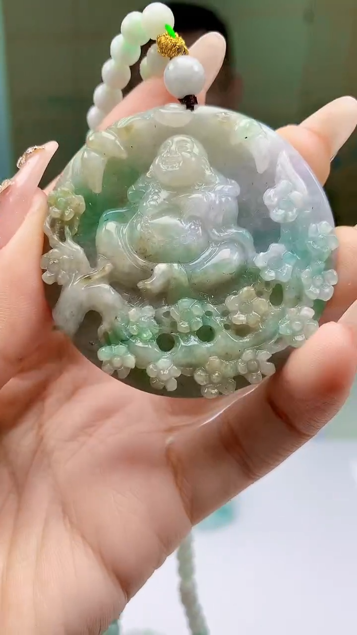 【闪购商品】定制翡翠未镶嵌5152ty-毛货挂件92