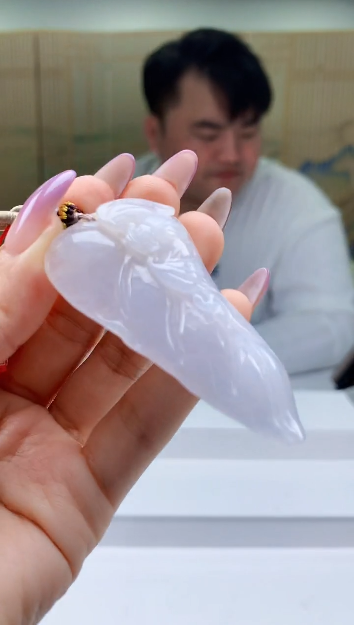 【闪购商品】定制翡翠未镶嵌5060ty-毛货挂件137