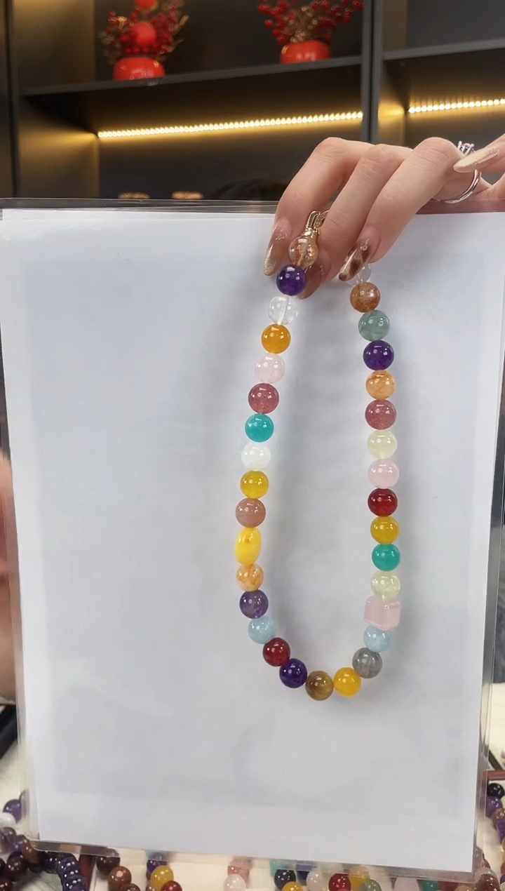 未镶嵌手链水晶黄水滴项链