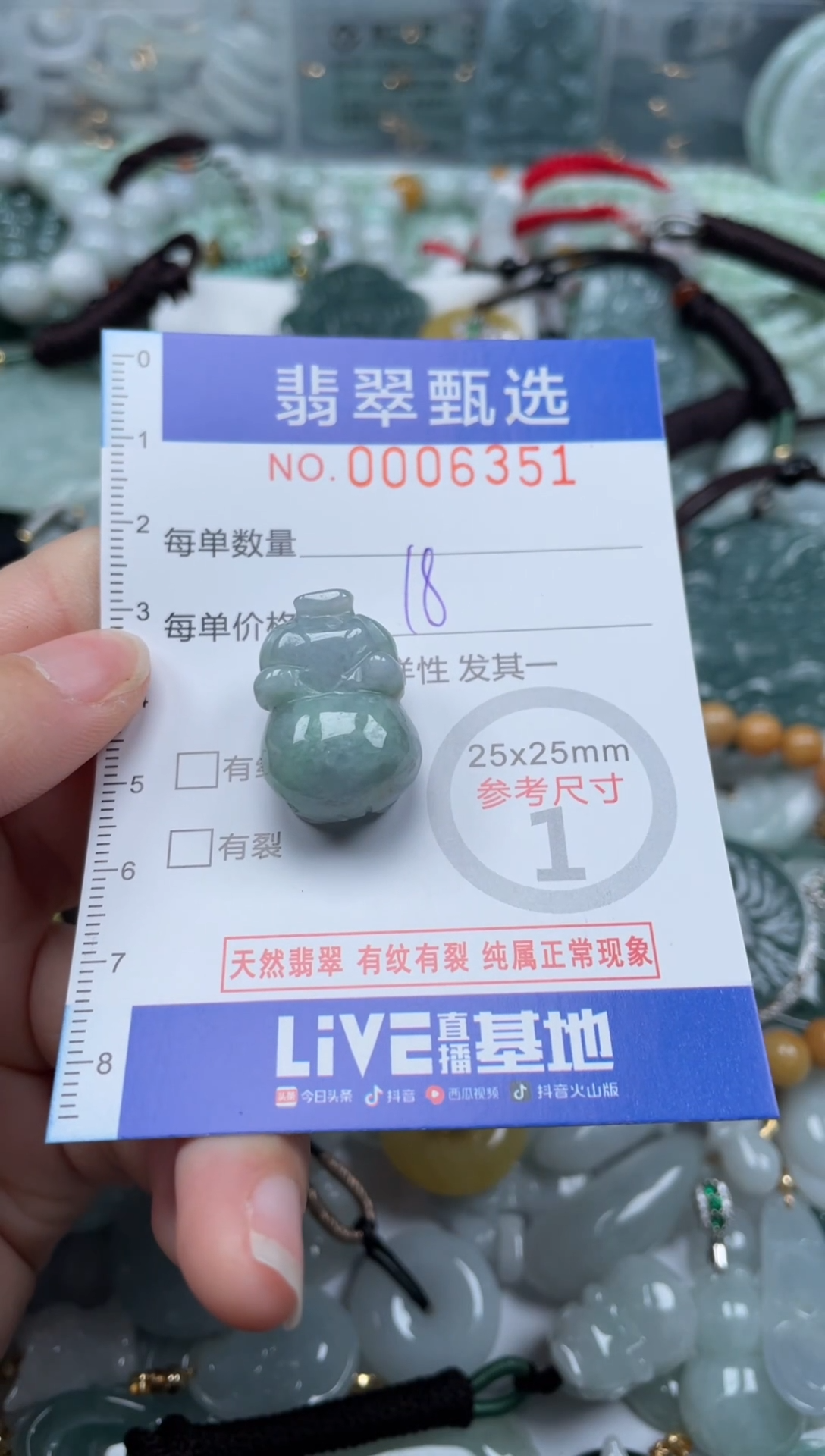 【闪购商品】翡翠颈饰未镶嵌00..6351