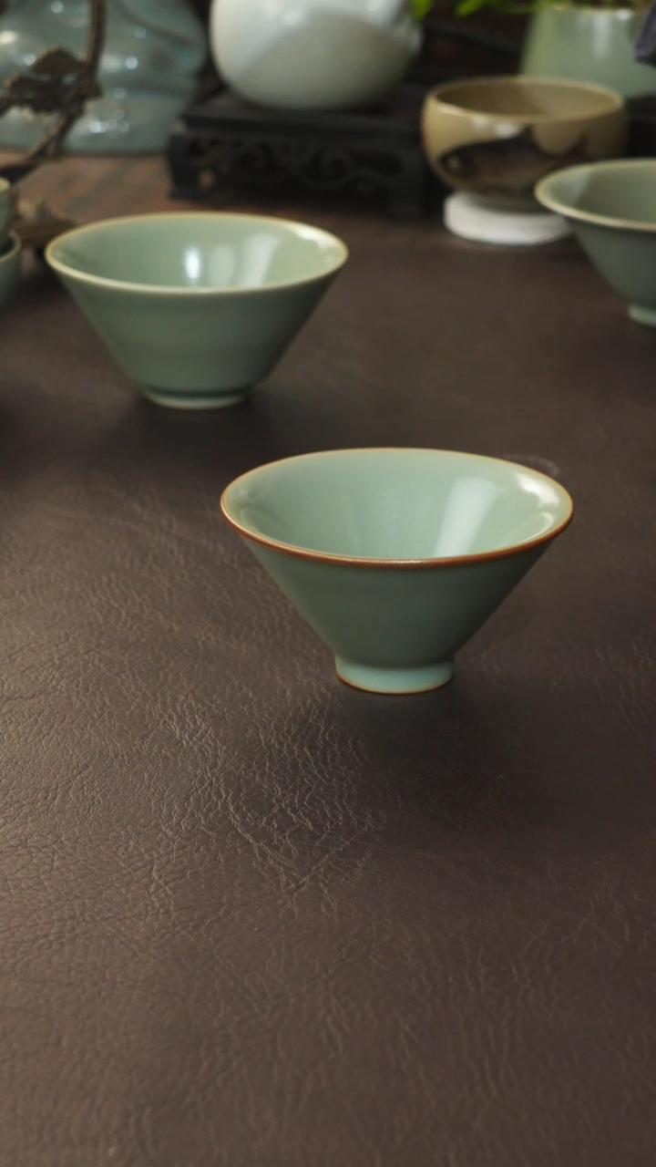 【闪购商品】杯宣宝汝瓷原矿原釉微微瑕