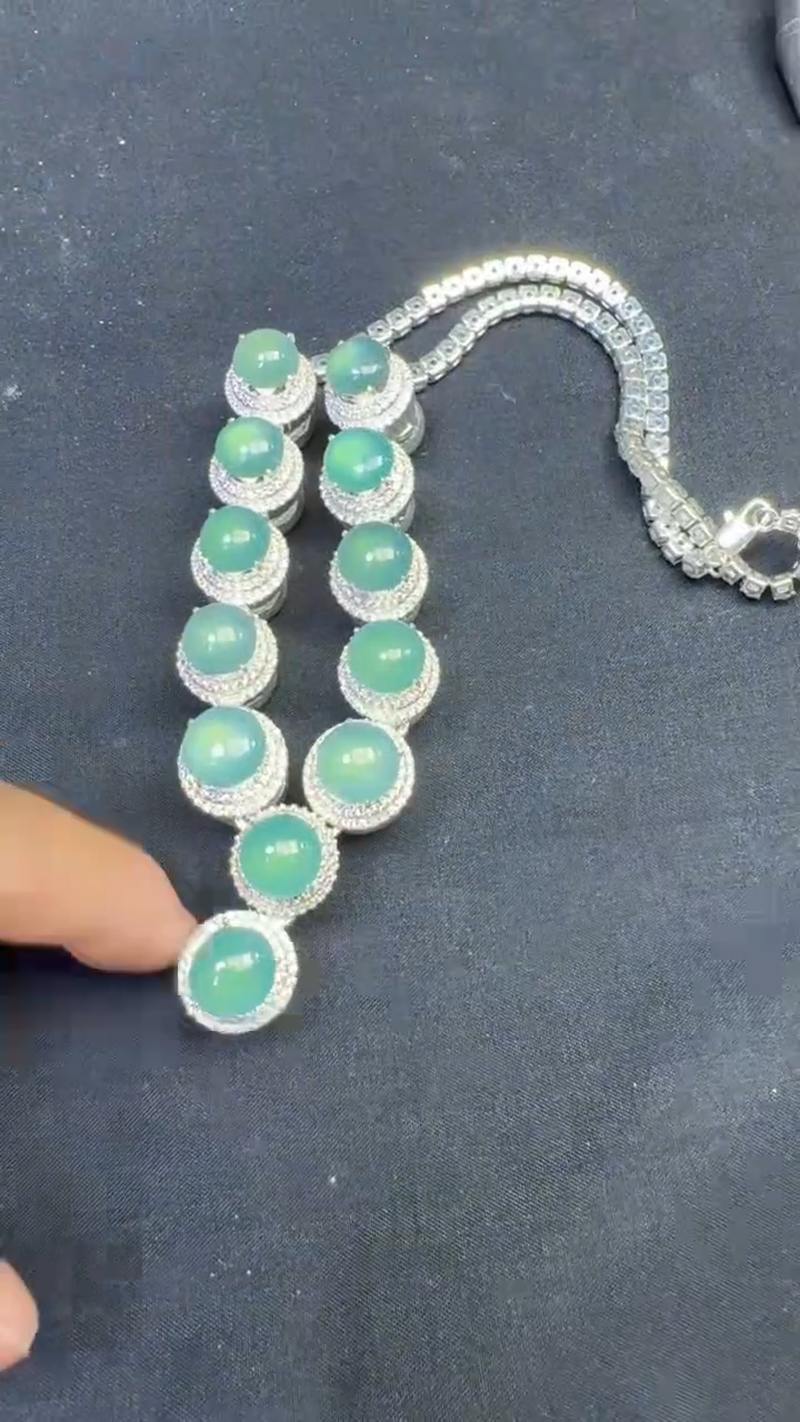 【闪购商品】定制翡翠未镶嵌套链1