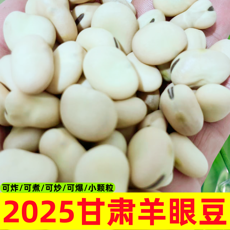 甘肃新鲜2025羊眼豆小颗粒蚕豆胡豆蔬菜批发羊眼豆种子大豆小颗粒