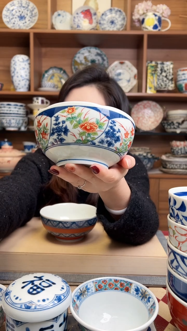 錦間取花 13cm梅型小鉢