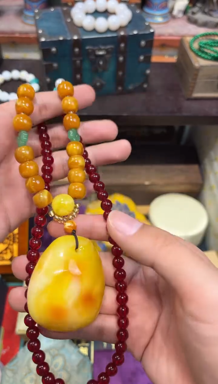 未镶嵌蜜蜡裸石E刘哥高端专属精品34