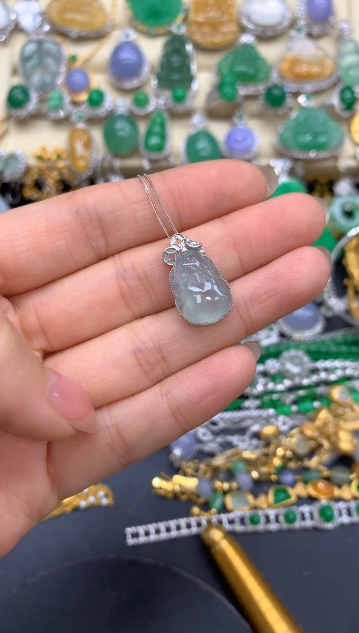 【闪购商品】翡翠颈饰18K金镶嵌262-中国好珍宝
