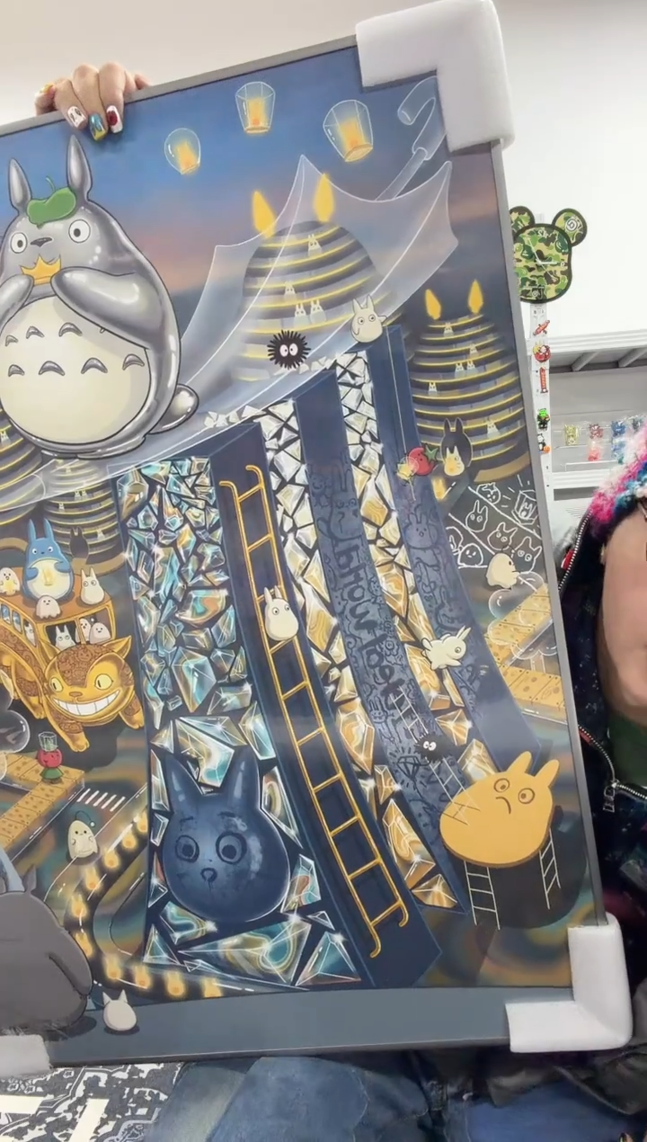 动态1龙猫大版画一个回去自己装