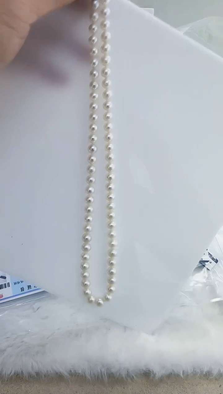 未镶嵌淡水珍珠DA珍珠项链7-8  a284