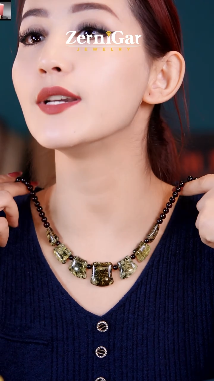 【闪购商品】琥珀颈饰未镶嵌天然琥珀项链