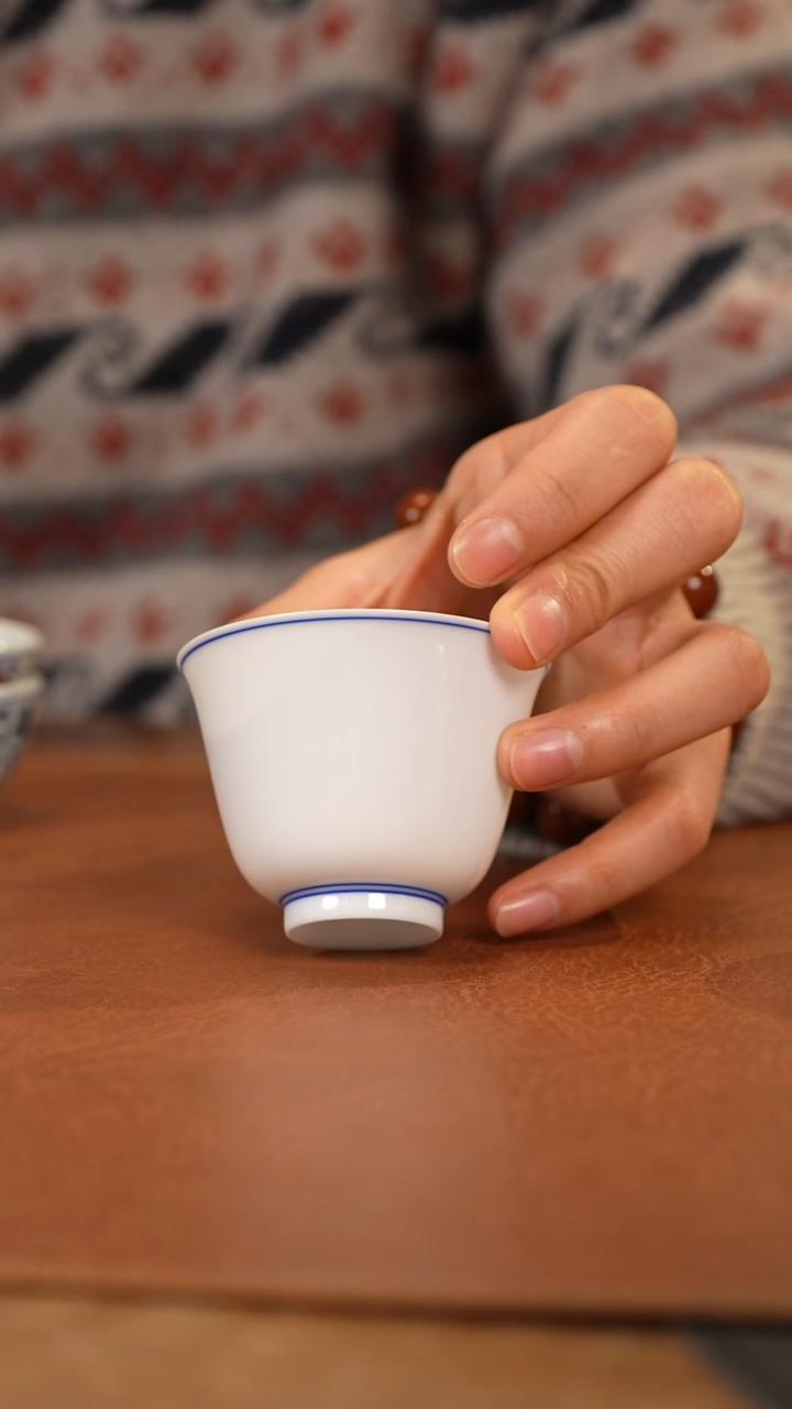 【闪购商品】杯博瑞堂白胎闻香杯