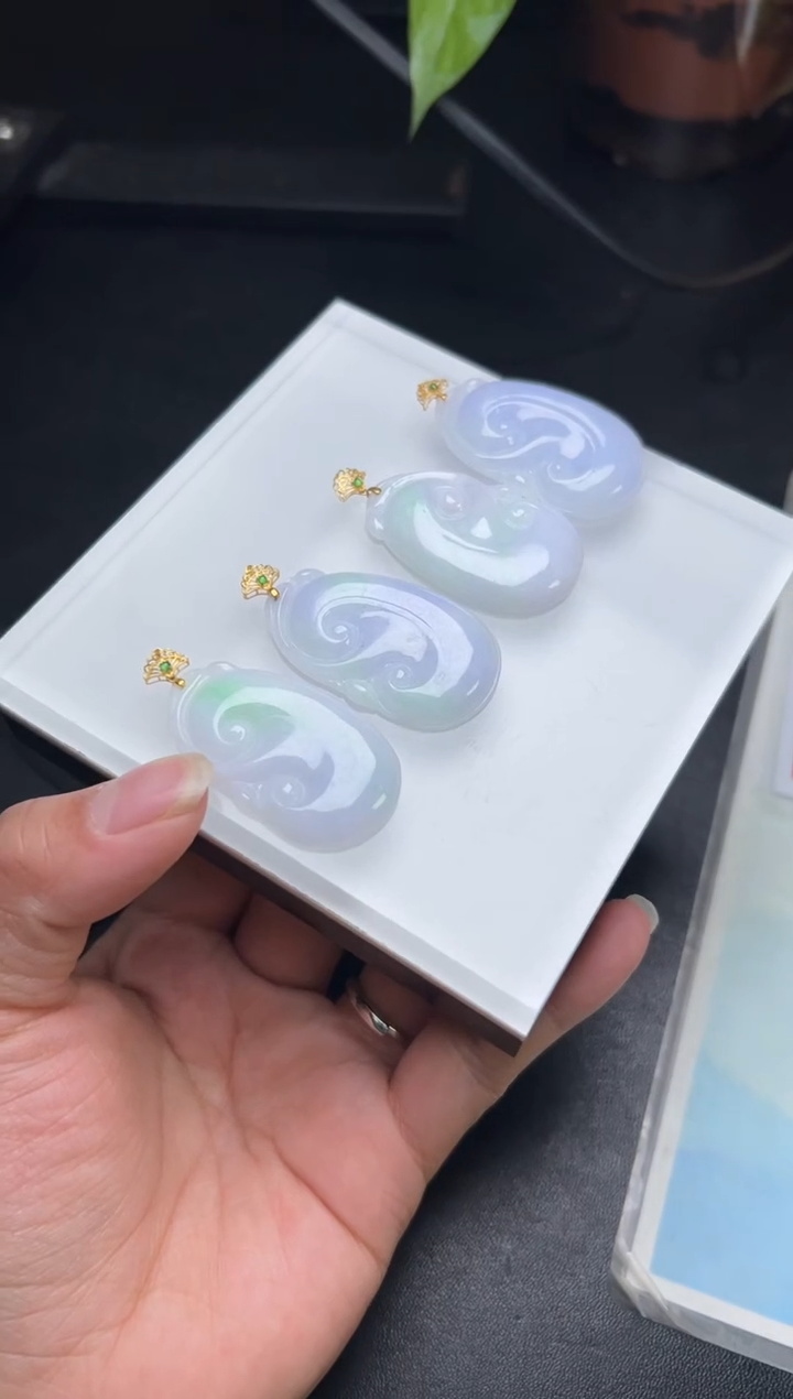 【闪购商品】翡翠挂件18K金镶嵌W001-PQGJ696-2多样性发一件