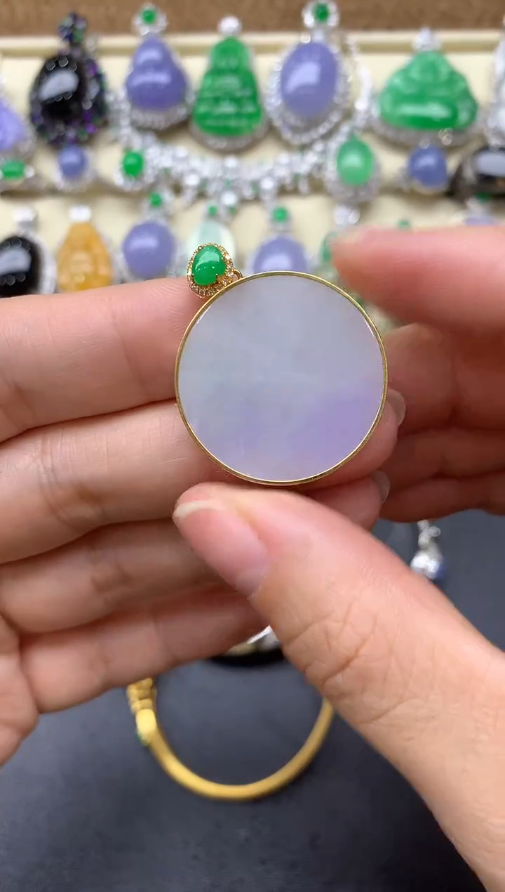 【闪购商品】翡翠颈饰18K金镶嵌276-中国好珍宝