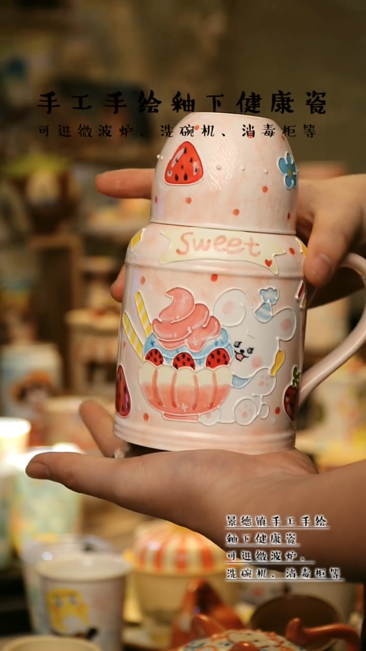 【闪购商品】杯景德镇高温釉下彩&A667