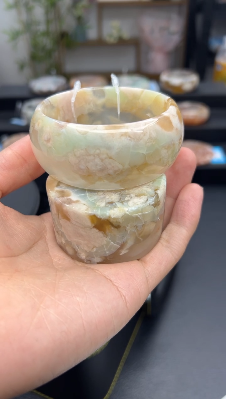 【闪购商品】石英质玉手镯未镶嵌A1515(60圈赠送镯心)