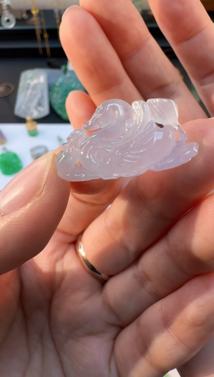 【闪购商品】翡翠颈饰未镶嵌缅甸翡翠A货吊坠