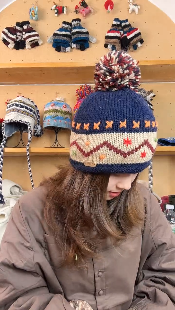 羊毛百分百纯手工帽子