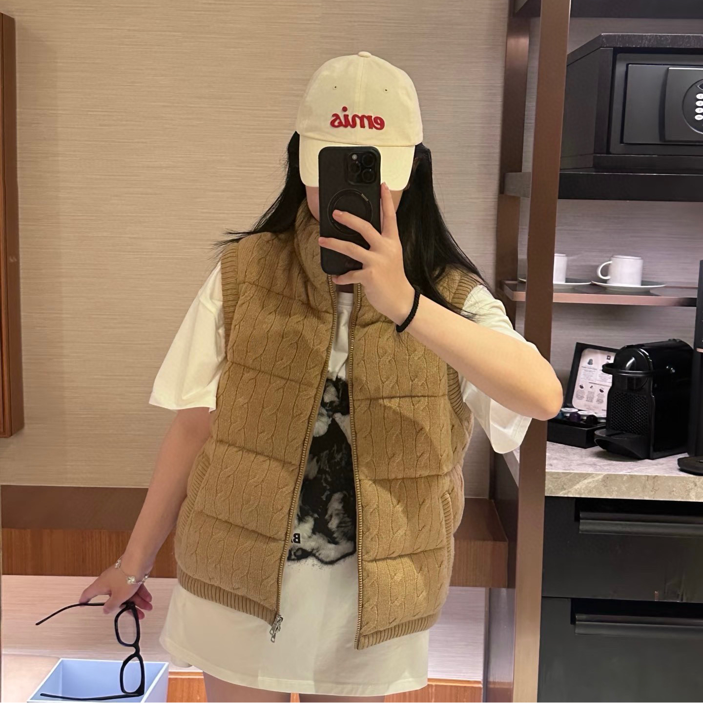  25ss新款 锁温马甲 老钱风小标刺绣针织羽绒马甲