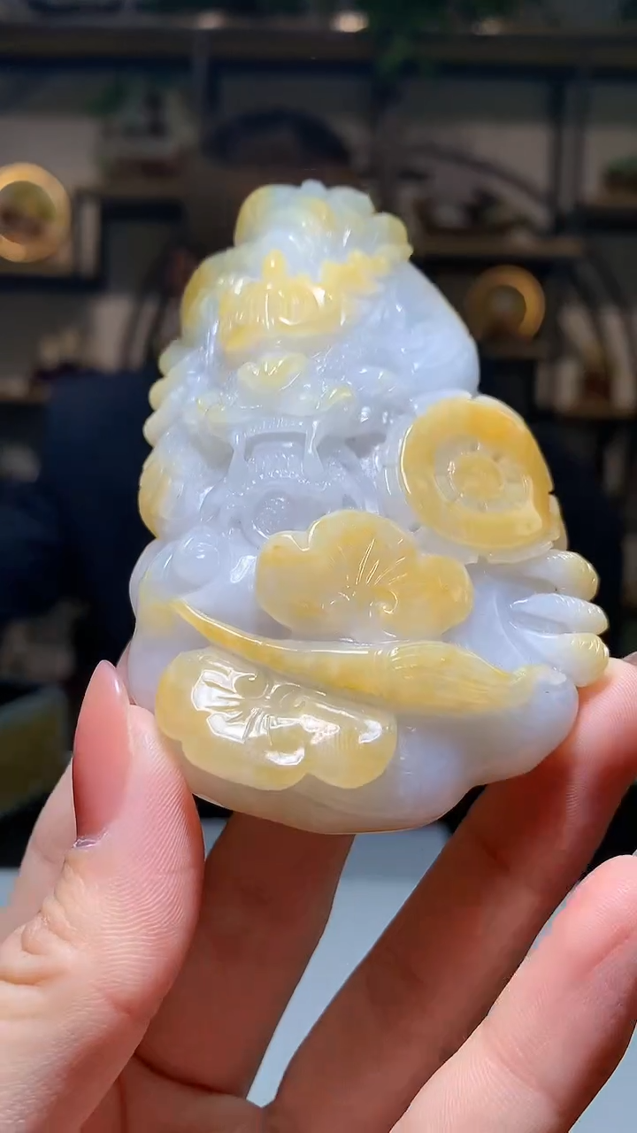 【闪购商品】定制翡翠未镶嵌1063hm-毛货挂件26