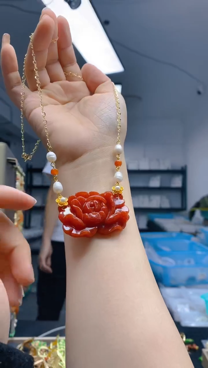 【闪购商品】翡翠耳饰合金230翡翠锁骨链