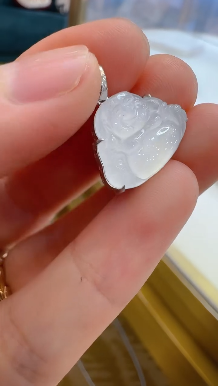 翡翠18K金镶嵌吊坠(不含链)多样性团购发一件