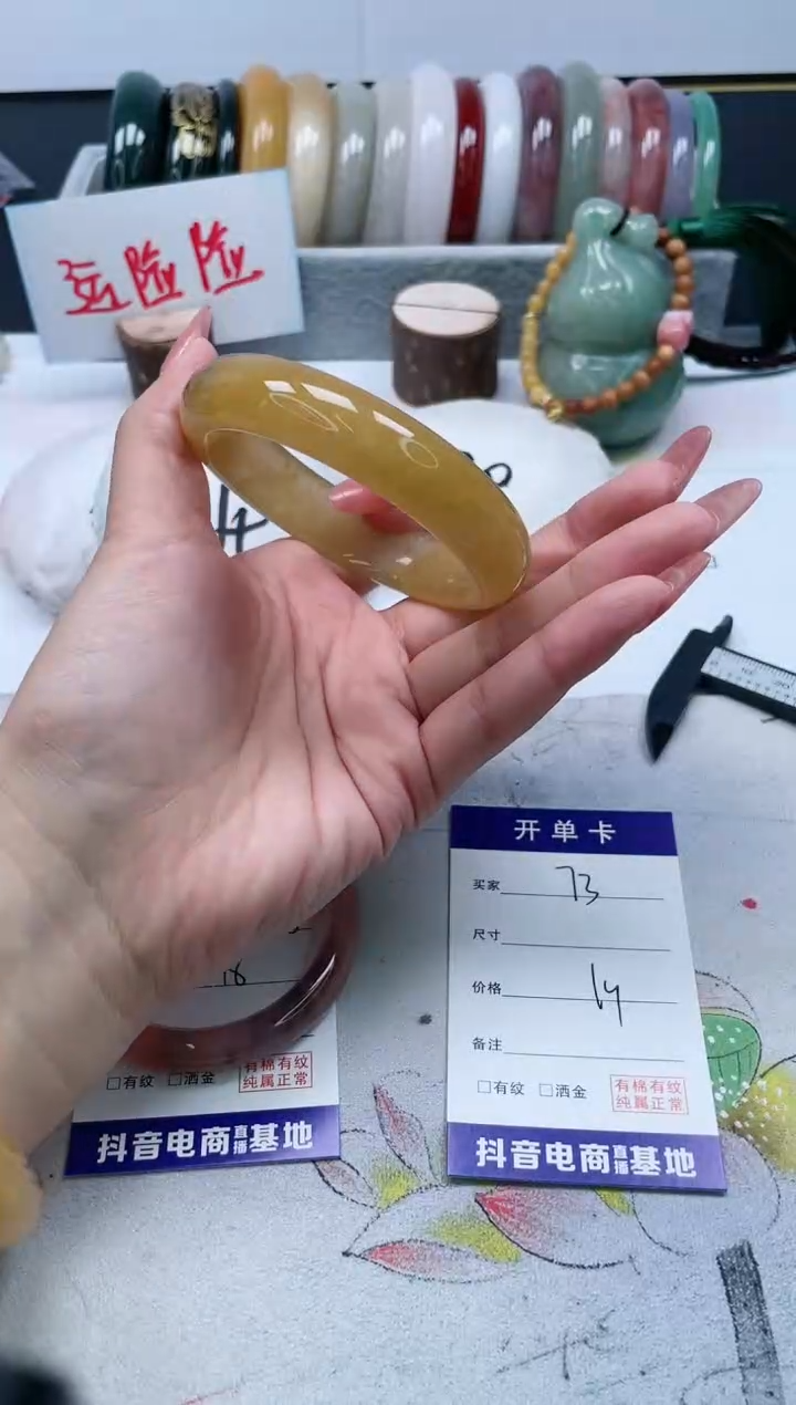 【闪购商品】石英质玉手镯未镶嵌73/59.4