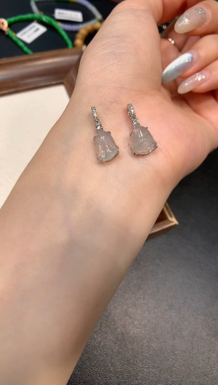 颈饰银S925镶嵌翡翠莲蓬 多样性发一件