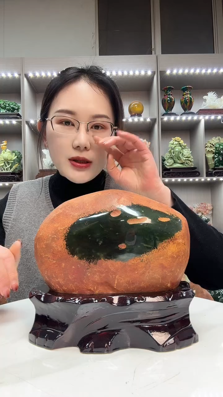 石材天然石材家居摆件办公室客厅玄关高档摆件