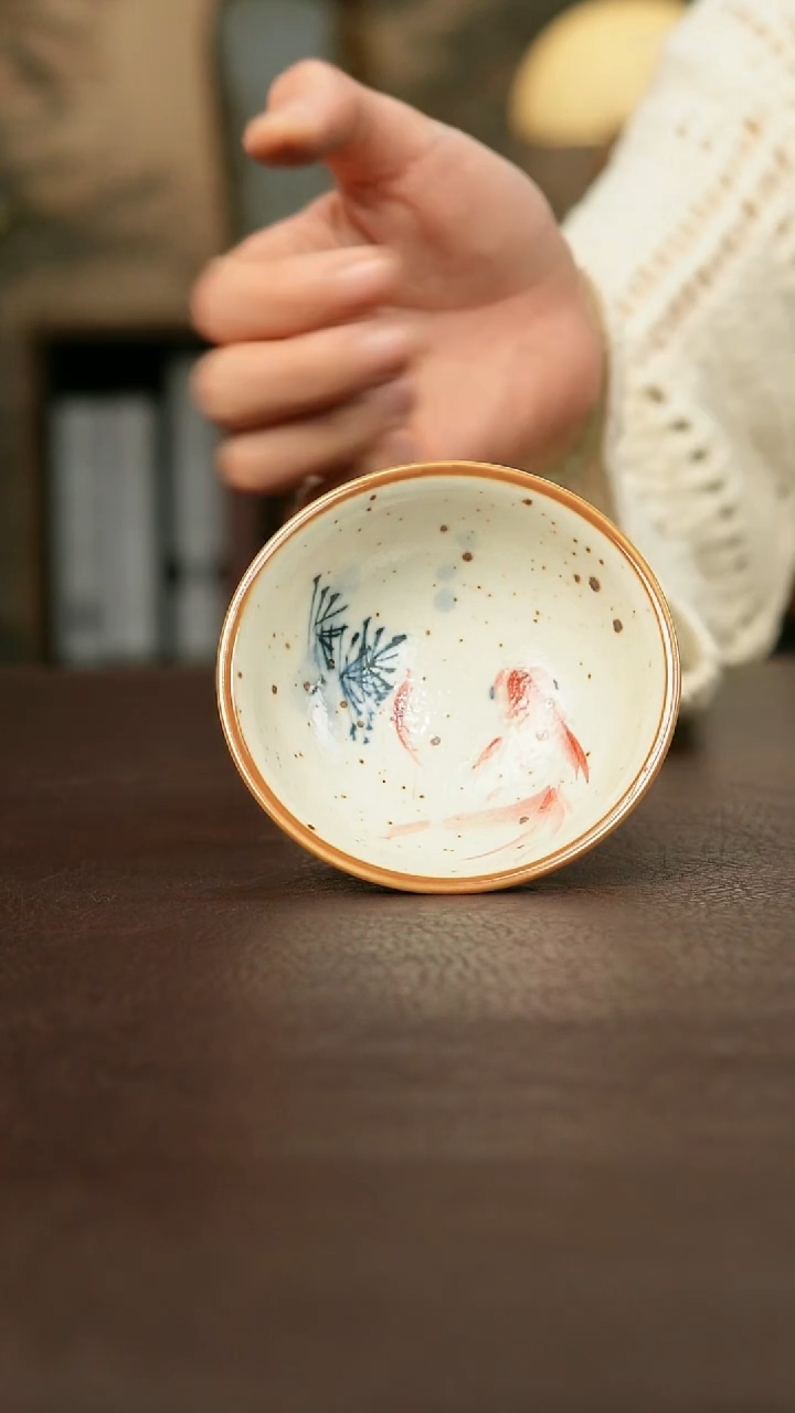 景德镇陶瓷杯碗柴烧多人