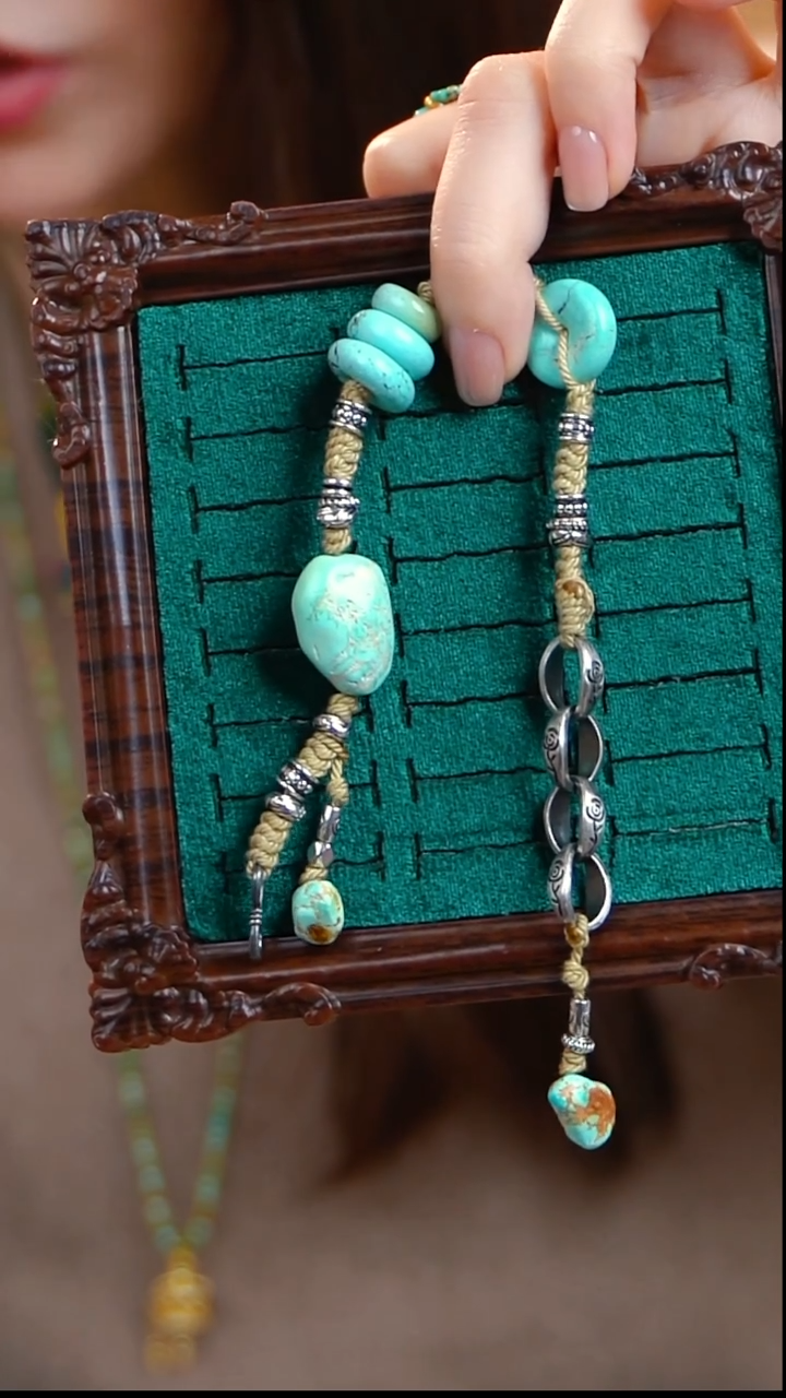 未镶嵌绿松石手串手串