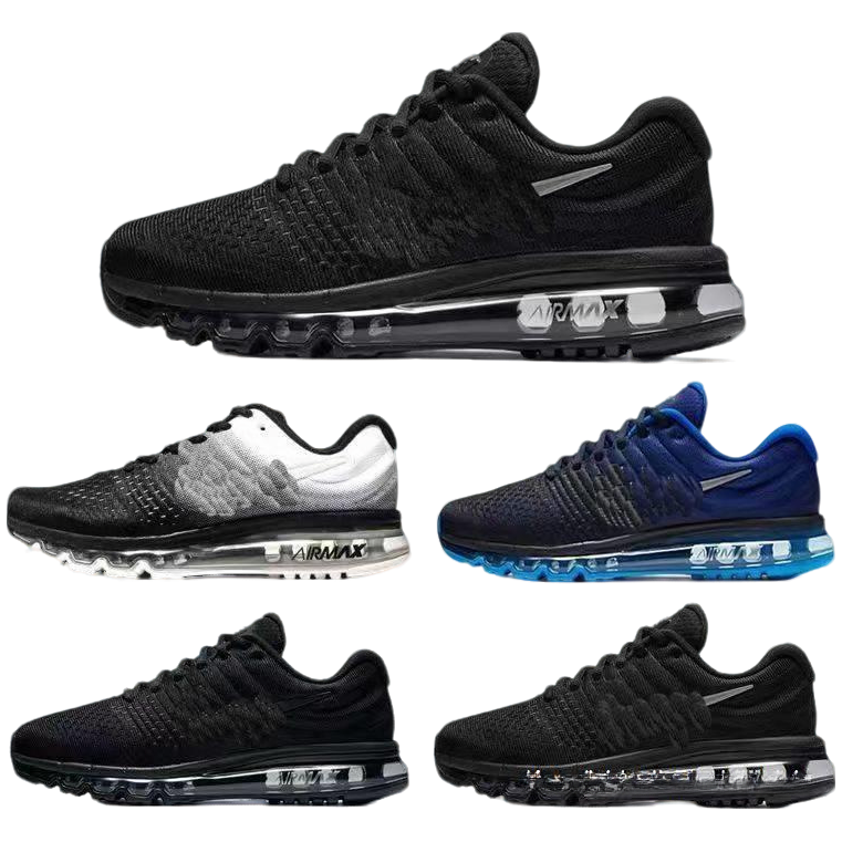 工厂直销'airmax2017'气垫跑步鞋全掌气垫鞋男女运动透气休闲鞋