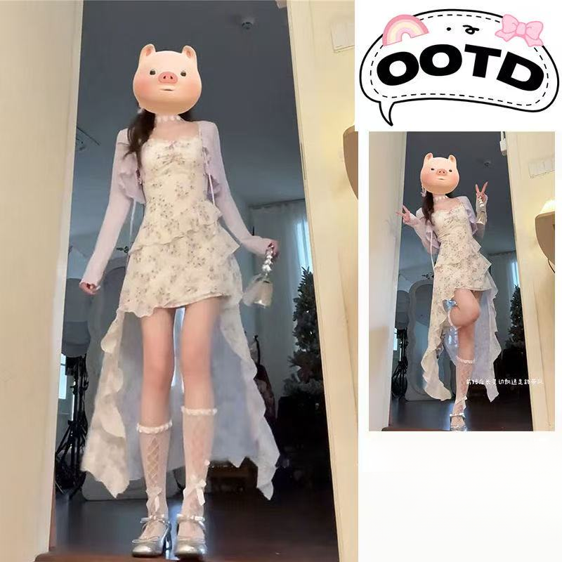 千金风礼服时尚套装学院小个子洋气INS风国风少女风阴阳师联名