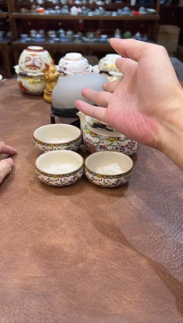 真的很便宜会开片的旅行茶具