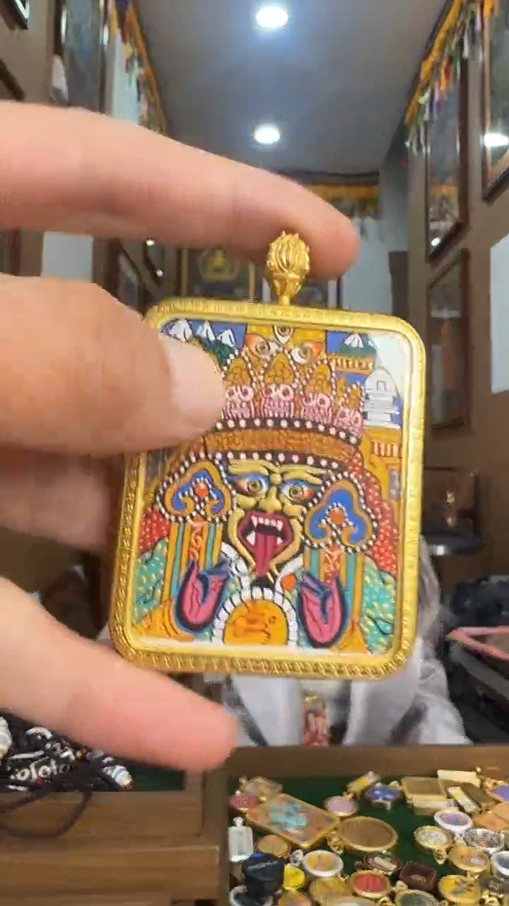 吊坠扎基拉姆-热贡纯手绘唐卡