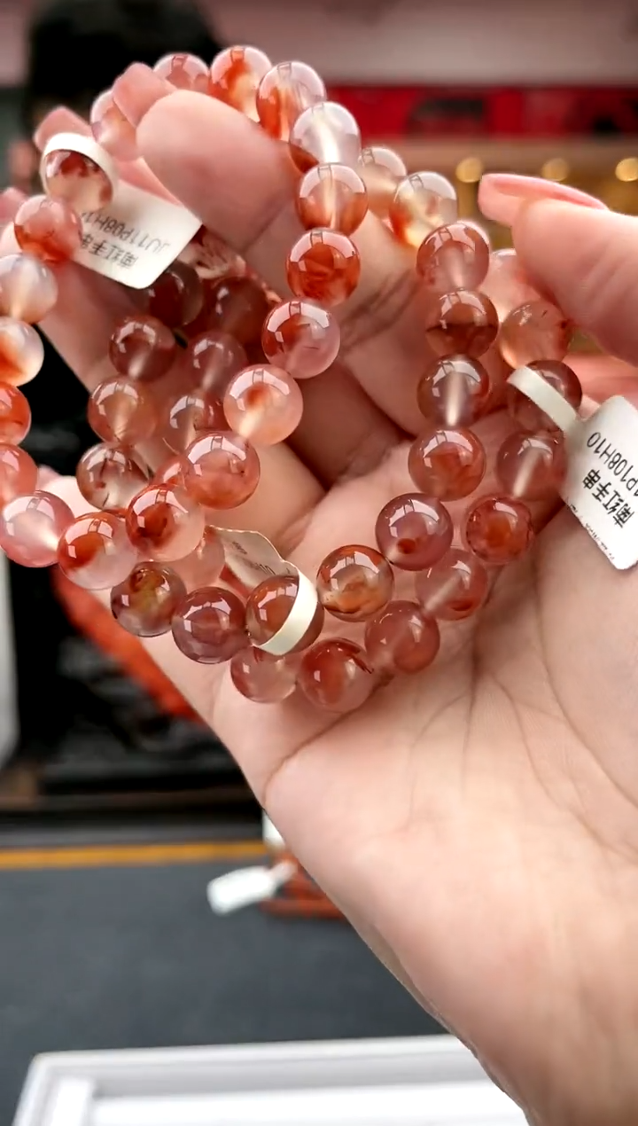 【闪购商品】南红玛瑙卡10南红飘花单圈-多样性发一件未镶嵌一件14