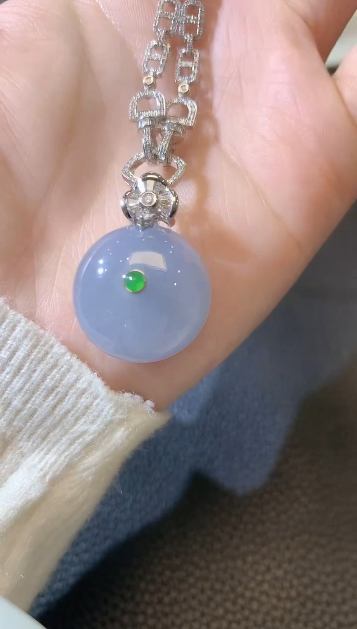 【闪购商品】翡翠吊坠(不含链)18K金镶嵌A20多样性发一件