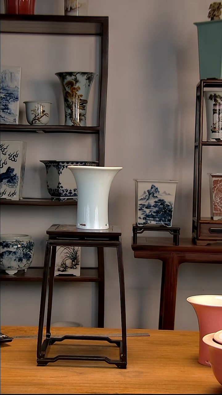 景德镇手工陶瓷花盆