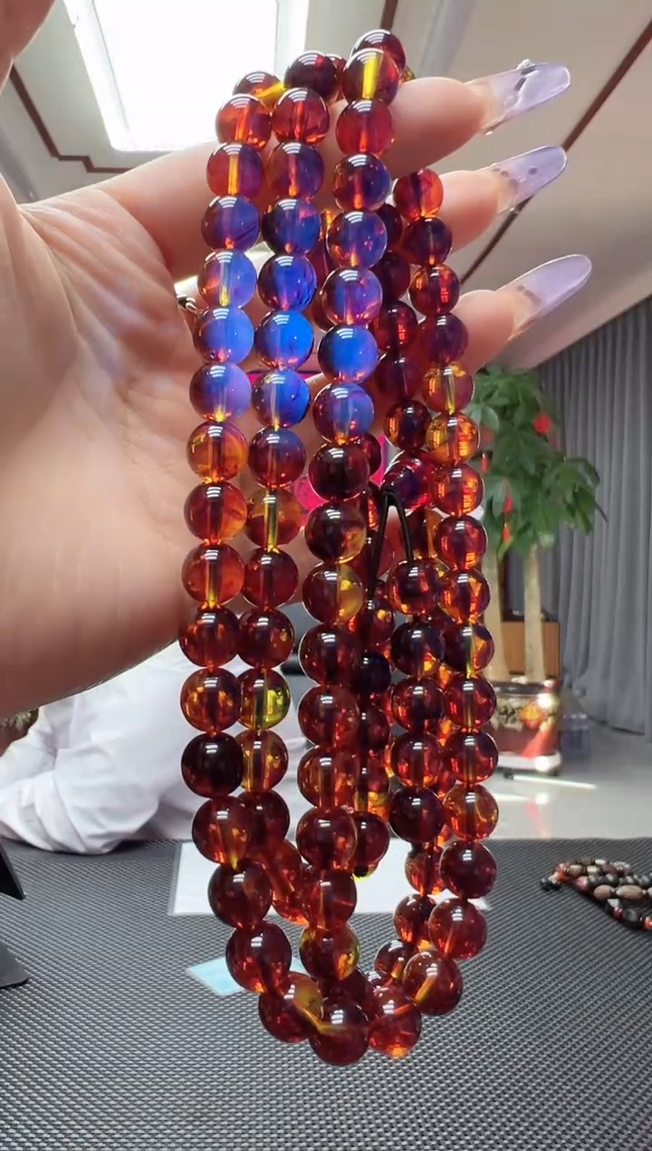 【闪购商品】血珀颈饰未镶嵌278/108粒/多样性发货其中发一