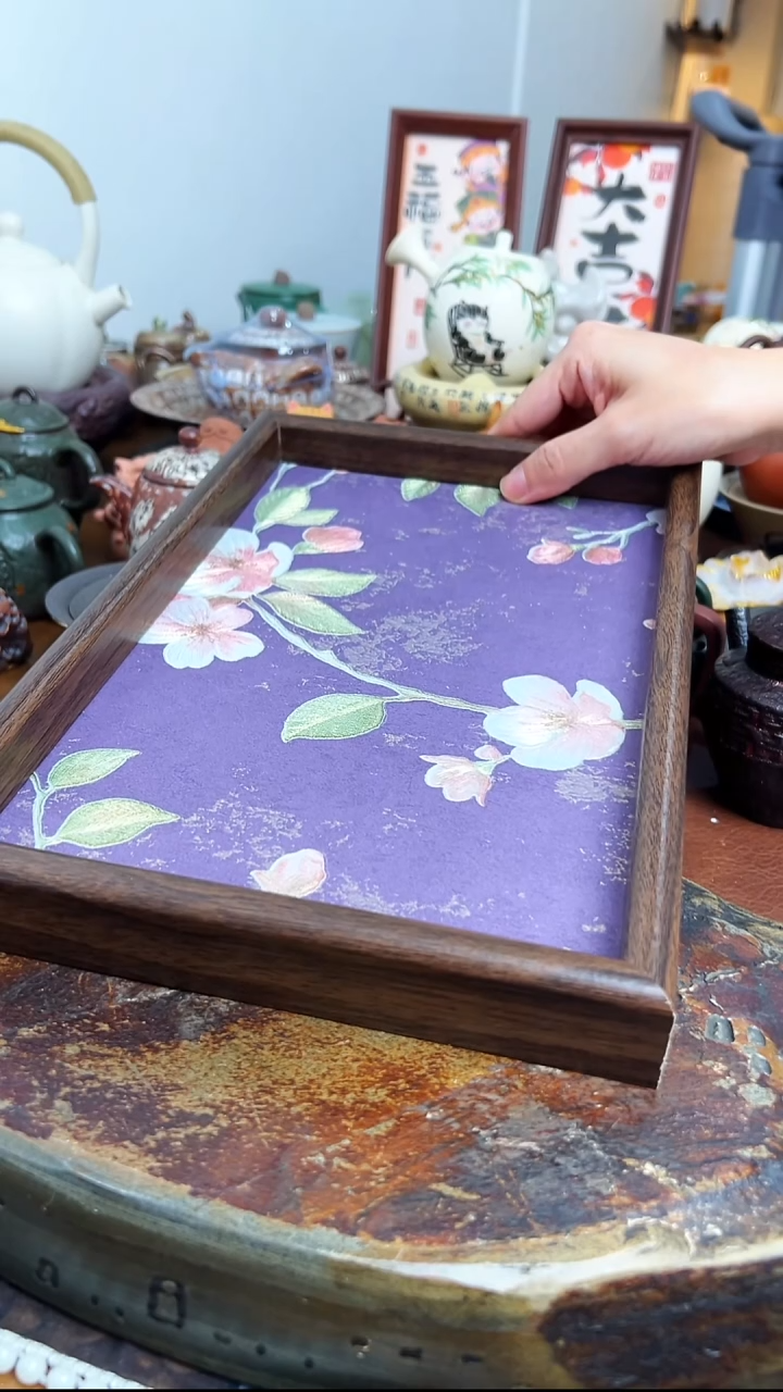   【茶瓷物语】紫色茶盘