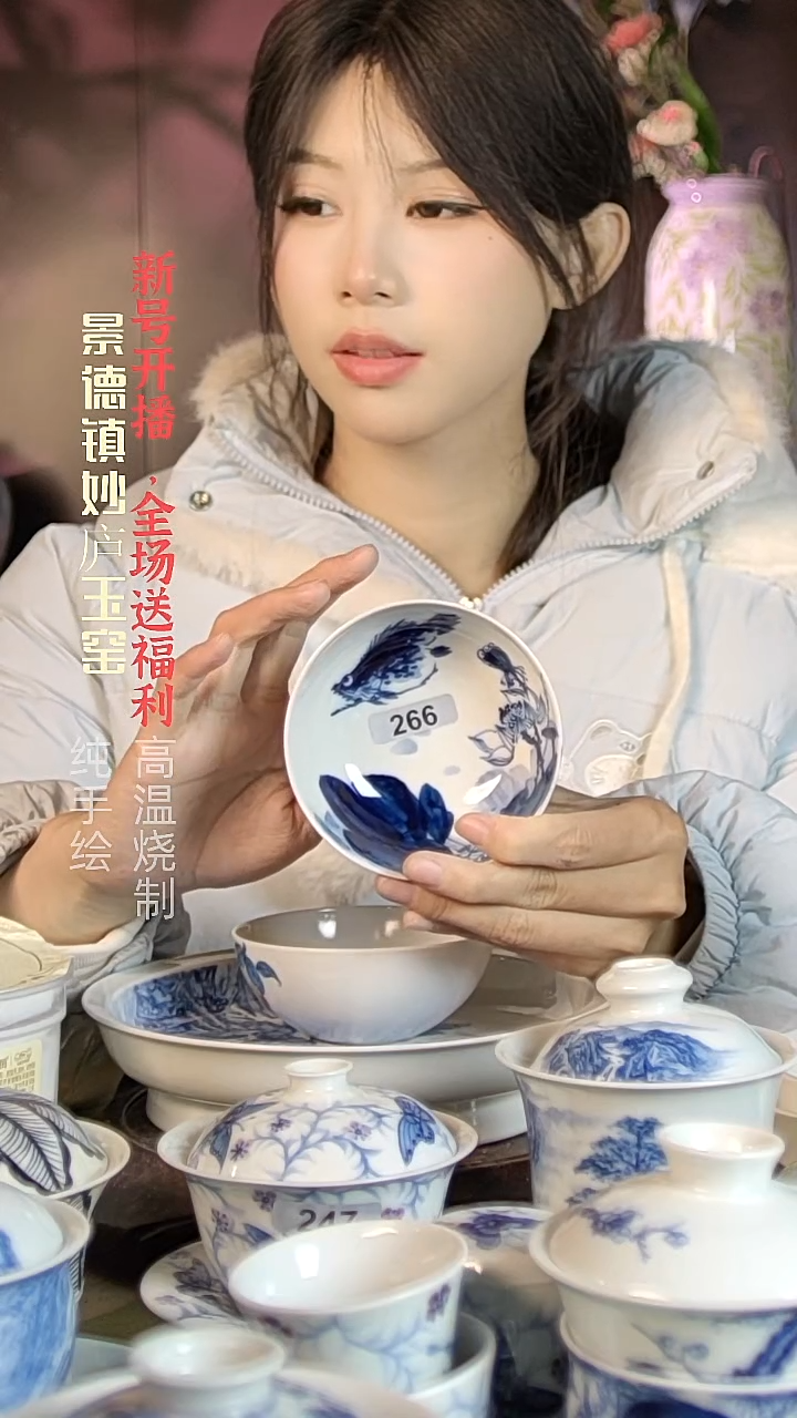 盘陶妙庐玉窑普洱杯266微瑕