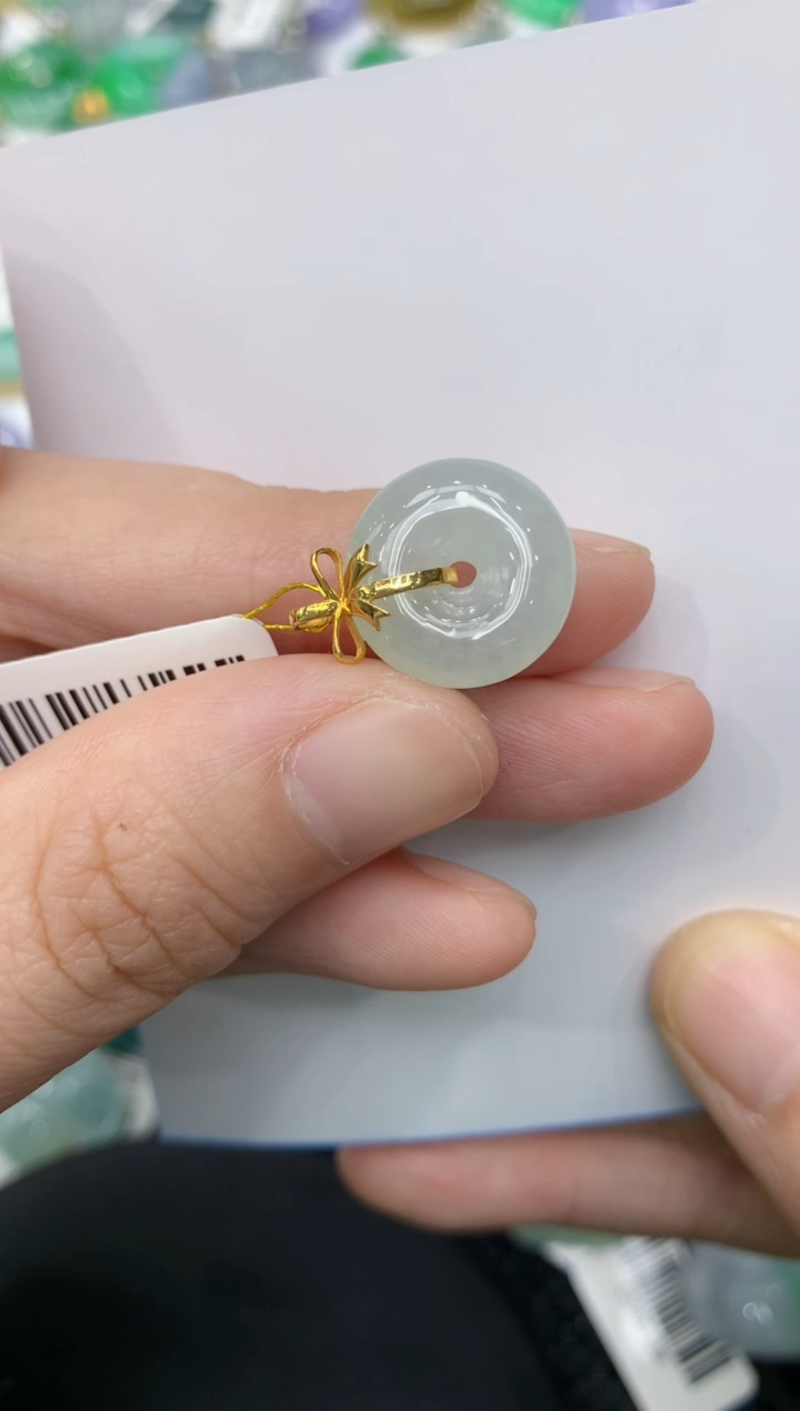 【闪购商品】翡翠颈饰18K金镶嵌11111111